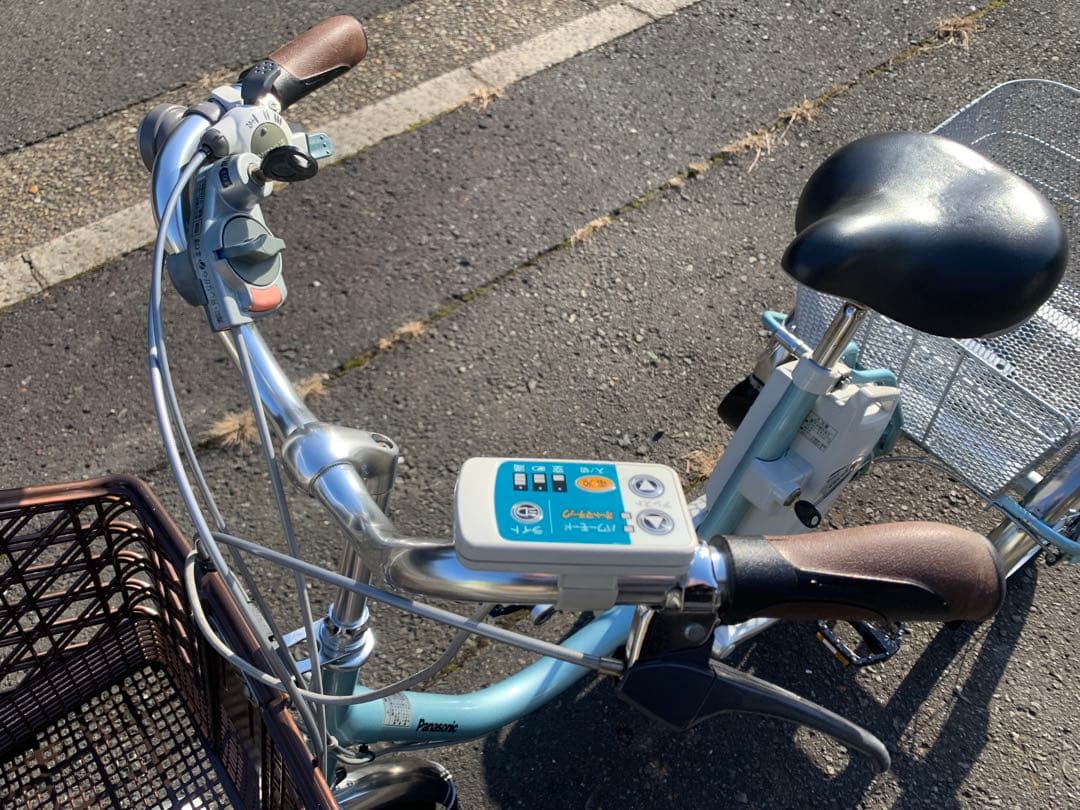 【動作確認済】送料無料 Panasonic 電動アシスト三輪自転車12Ah
