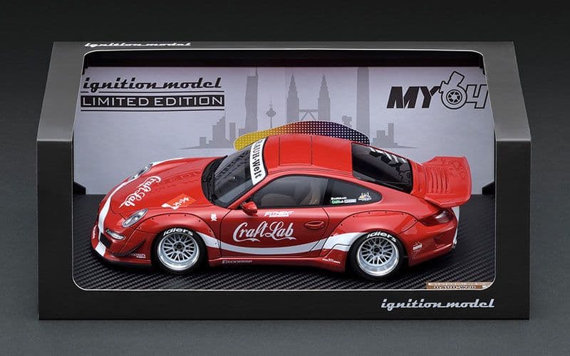 ミニカー ignition model 1:18 RWB Cocacola