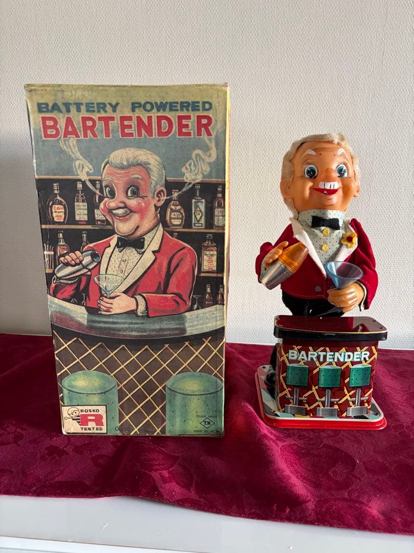 ⭐️野村トイ 電池式バーテンダー 動作品 /箱付