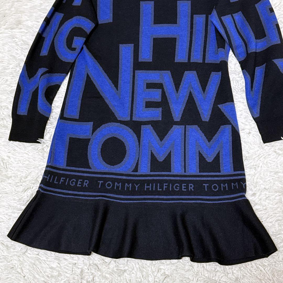✨完売品✨トミー ヒルフィガー ゴルフ ロゴジャカード フレアニットワンピース