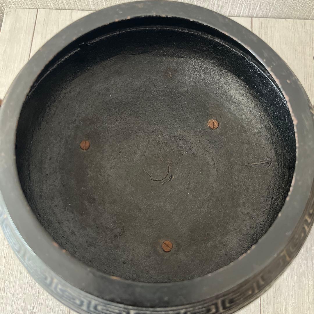 レトロ　鉄瓶と火鉢のセット