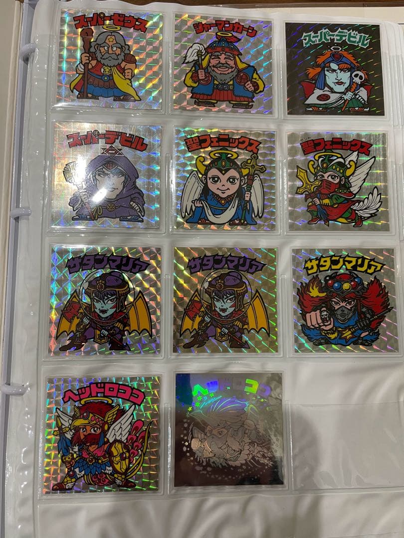 旧ビックリマン　懸賞版 ビッグアルバム 次界編　聖フェニックス　裏薄黄色