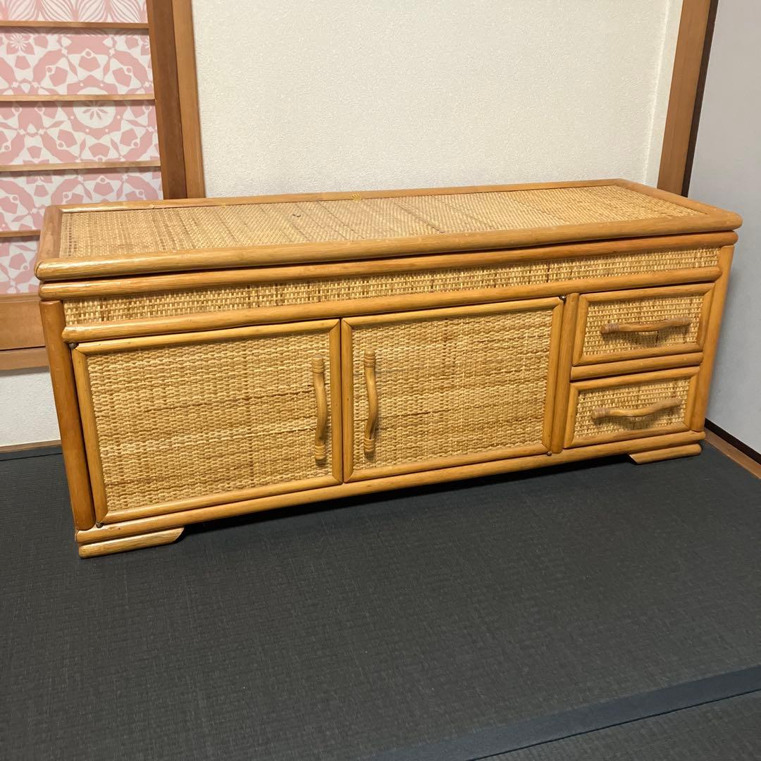 専用　ラタン収納キャビネット