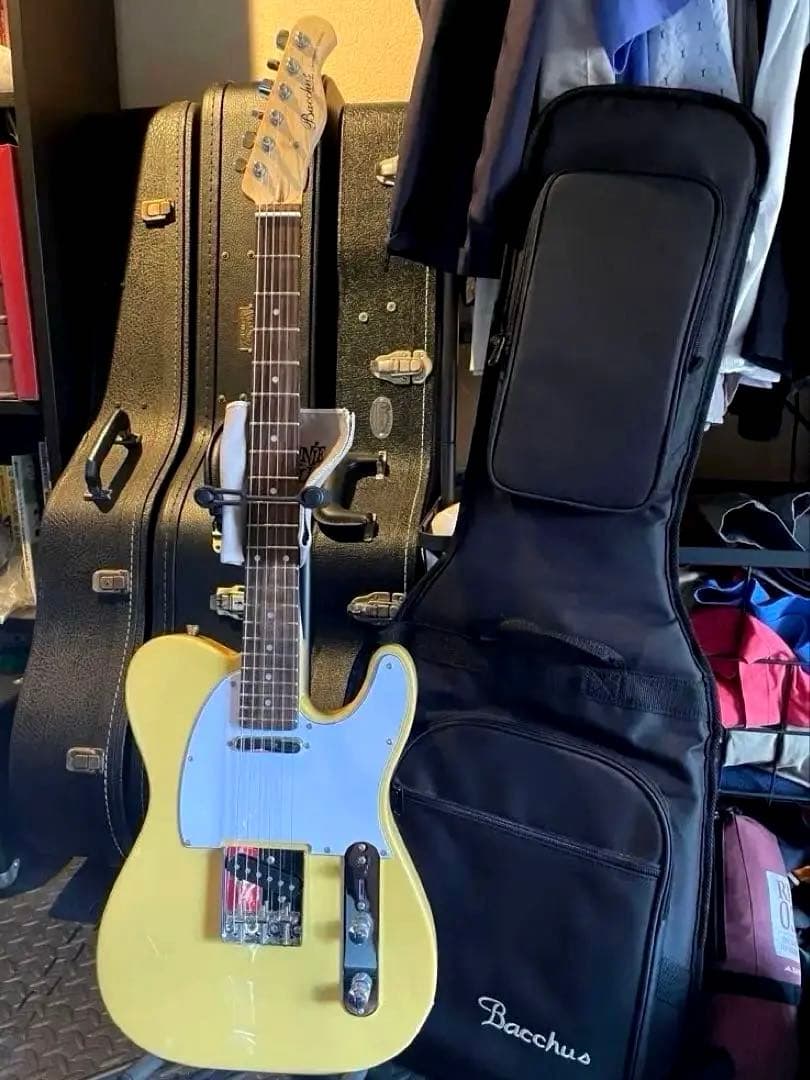 【美品】テレキャスター(バッカス) バタースコッチ色/バッカス純正ギグバッグ付き