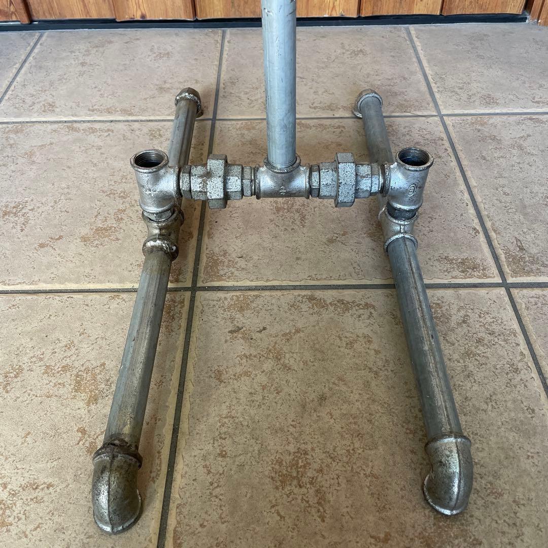 インダストリアル 鉄製 配管パイプ T字ハンガーラック 無骨 シャビー