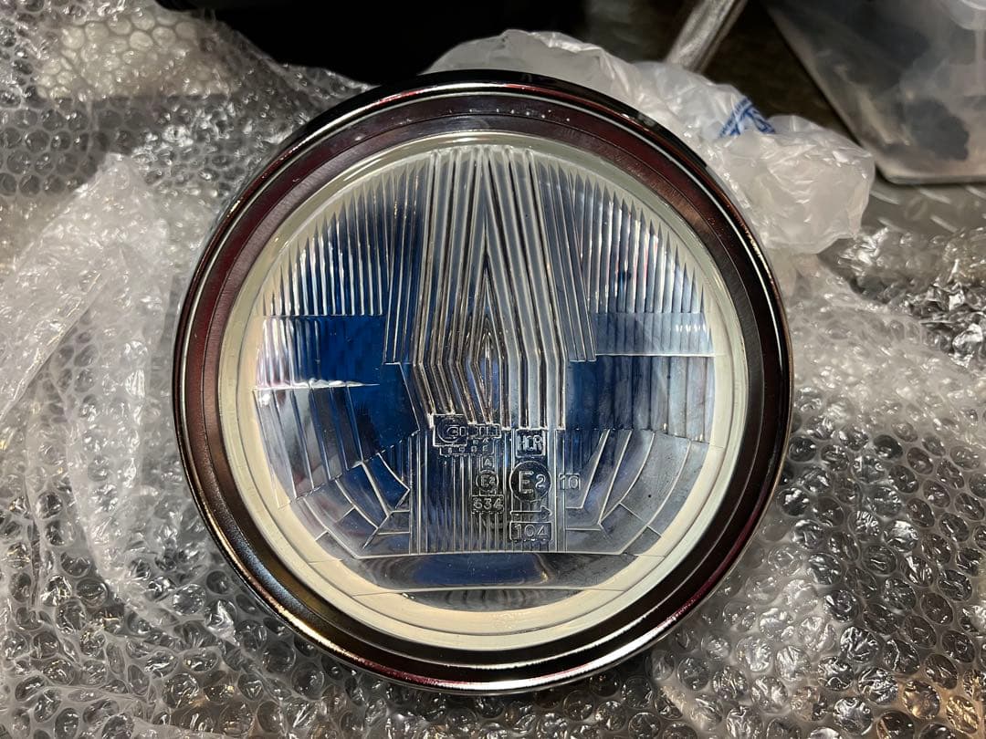 シビエ凹みヘッドライト CIBIE ヨンフォア サンゴーフォア 旧車バイク