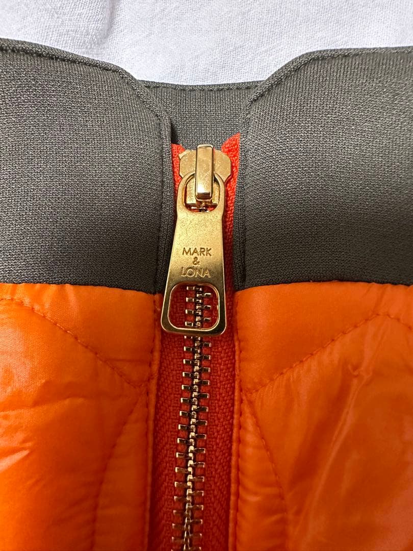 【MARK＆LONA】スカル模様キルティングスカート　S ゴルフウェア　美品