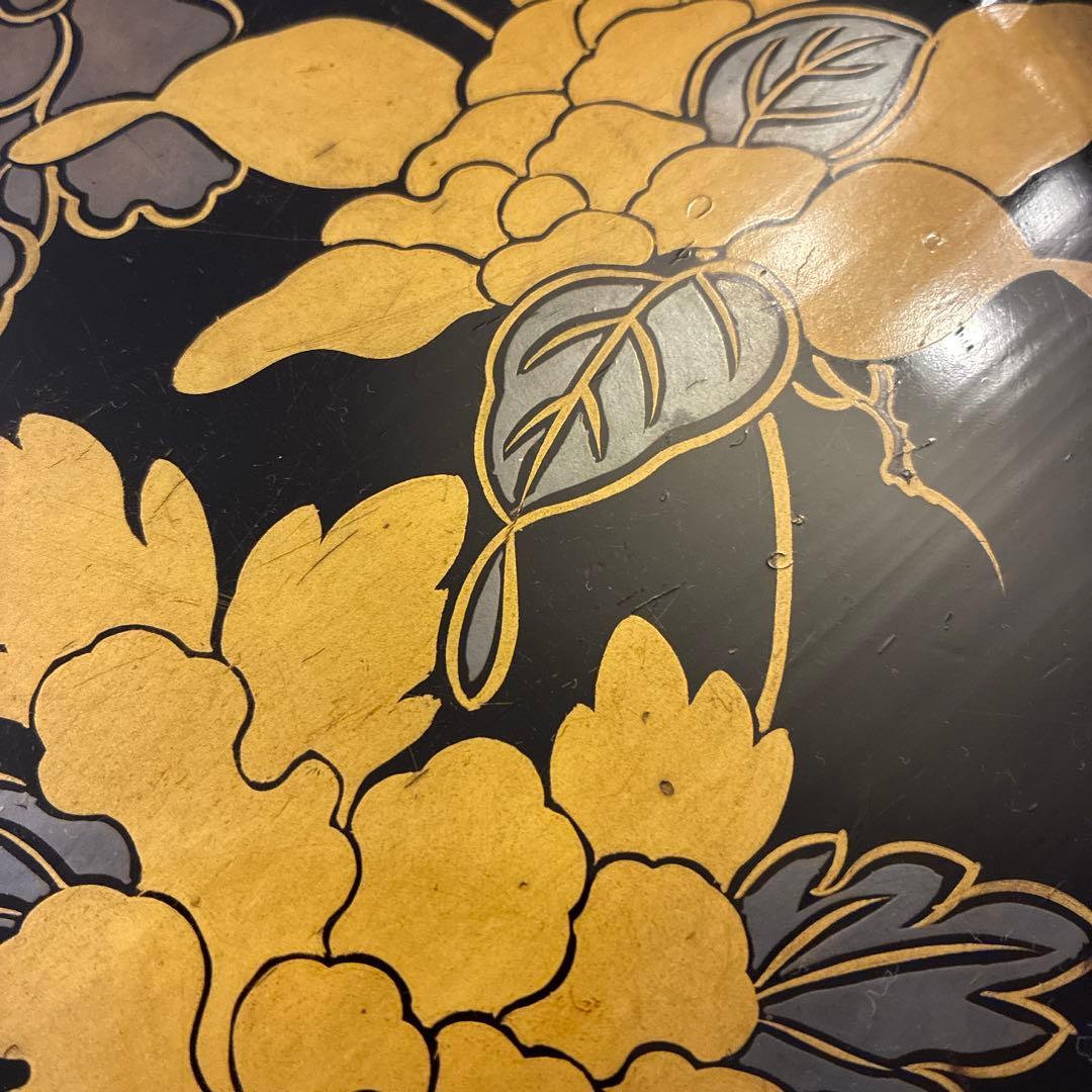 最終価格　漆器　丸盆　3枚　江戸期