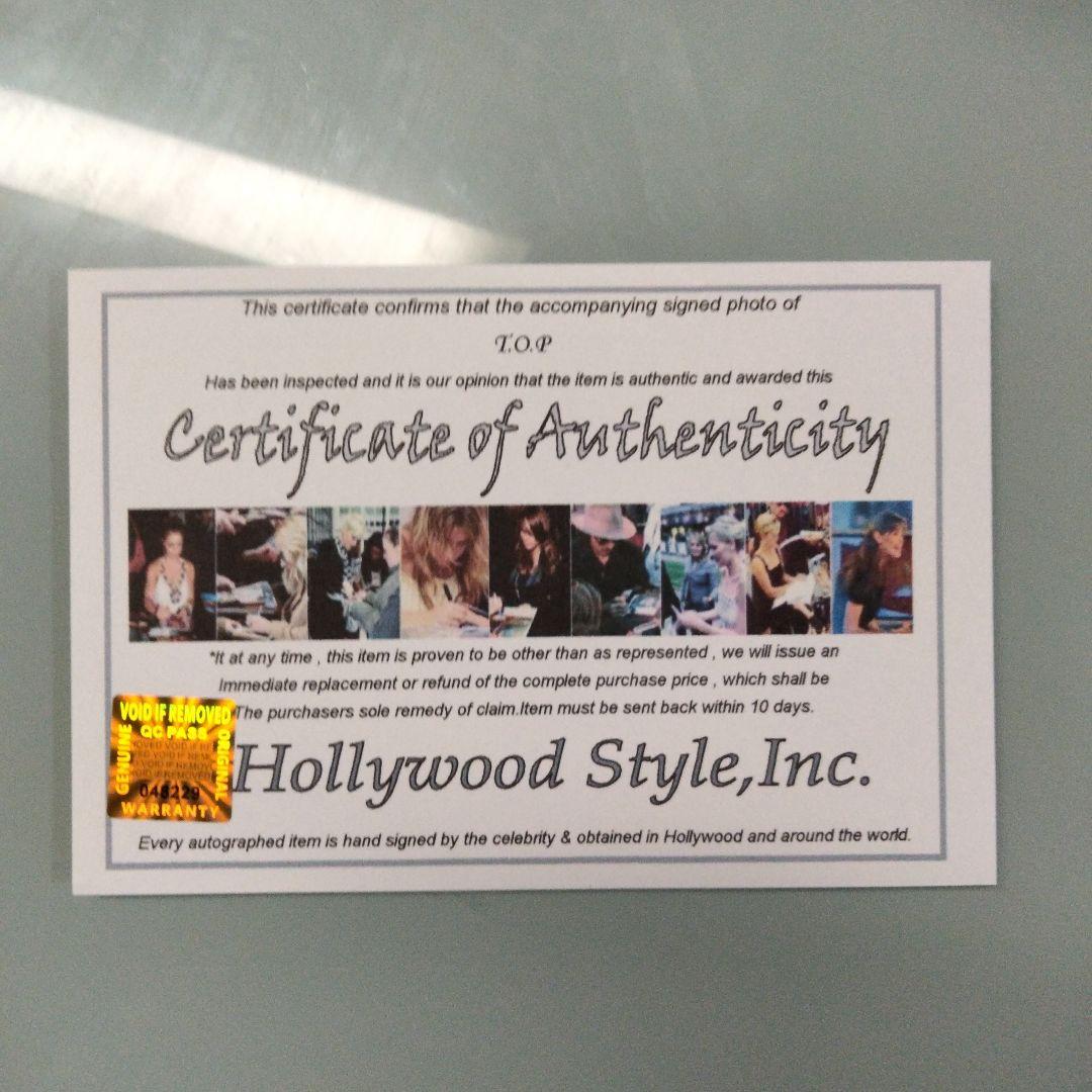 セール中…T.O.P 直筆サイン入り2Lサイズ写真…BIGBANGのメンバー