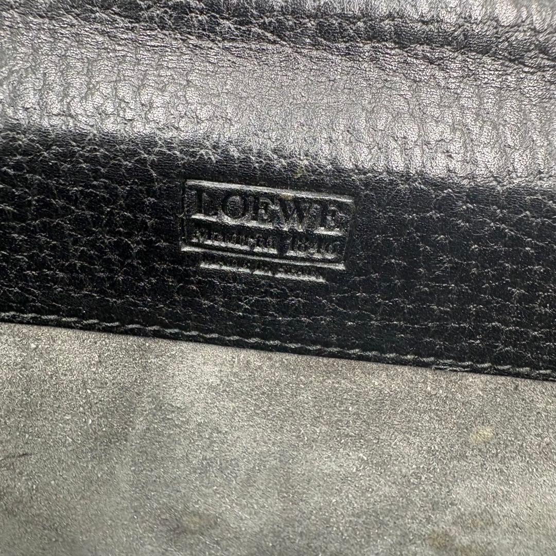 【良品✨】LOEWE ロエベ　ハンドバッグ　ビジネスバッグ　アナグラム　鍵　黒