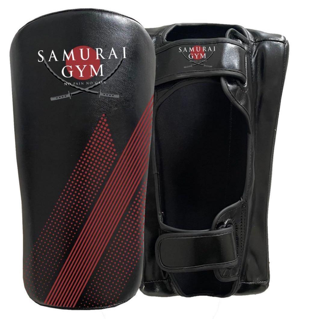 カーフキックミット ダブル左右利用できます 商材本革