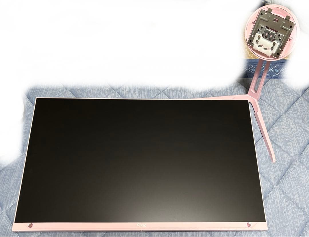 アーム(Pixio)+Pixio ゲーミングモニターパステルピンク 200Hz