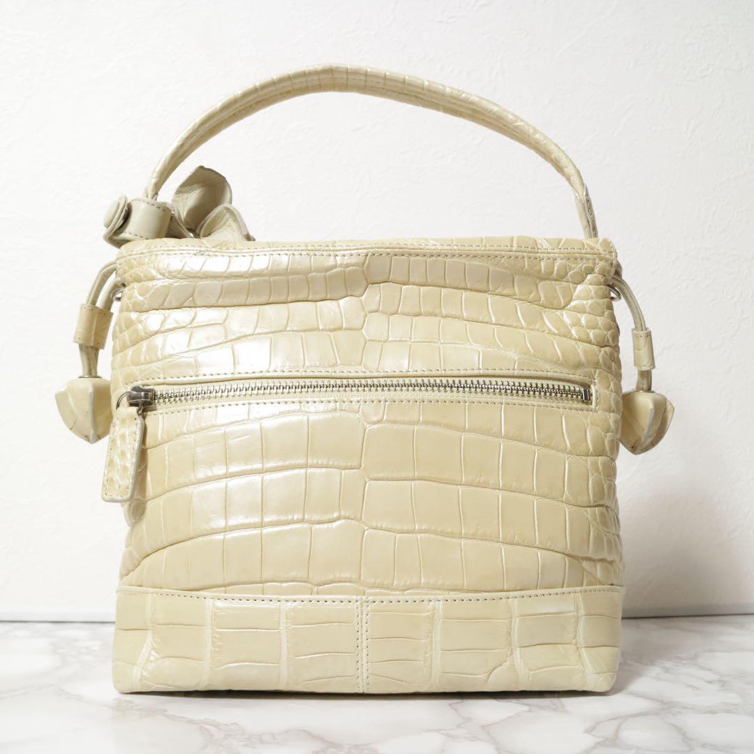 〈極美品〉Crystal Reptiles クロコダイル ショルダー JRA