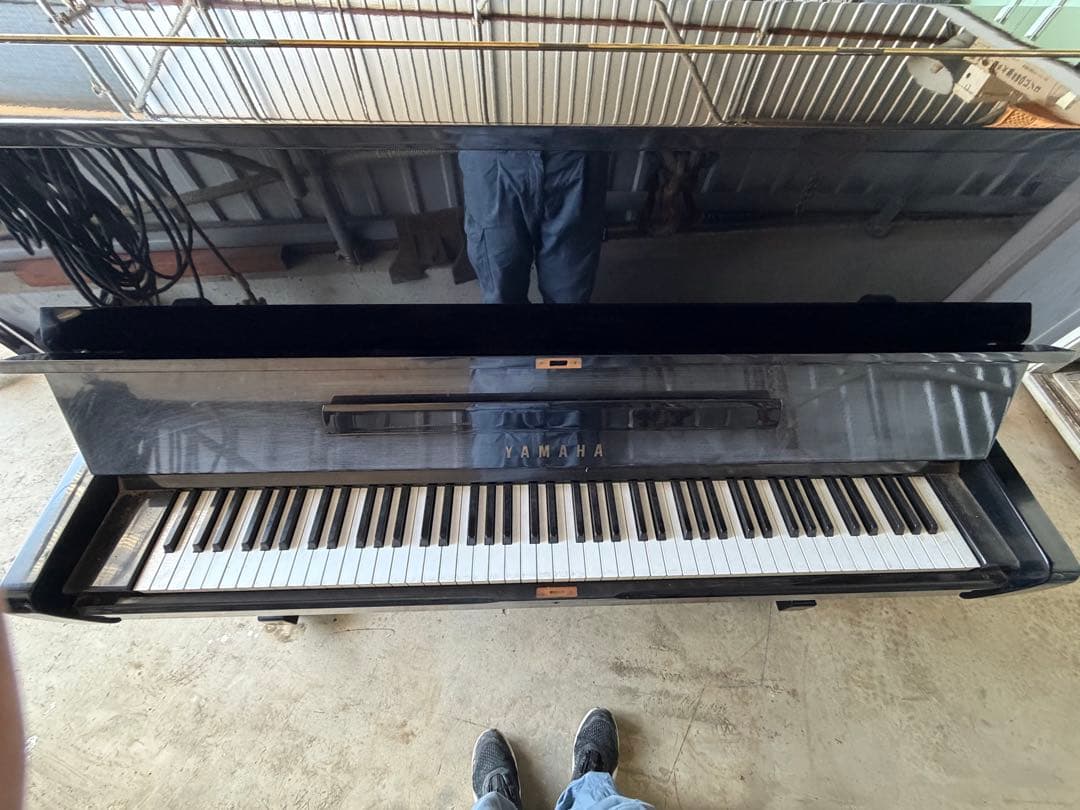 YAMAHA ヤマハ アップライトピアノ U1 黒 鍵盤全音出ます 現状渡し