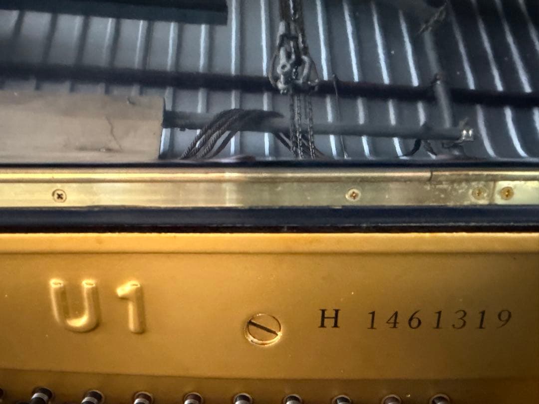 YAMAHA ヤマハ アップライトピアノ U1 黒 鍵盤全音出ます 現状渡し