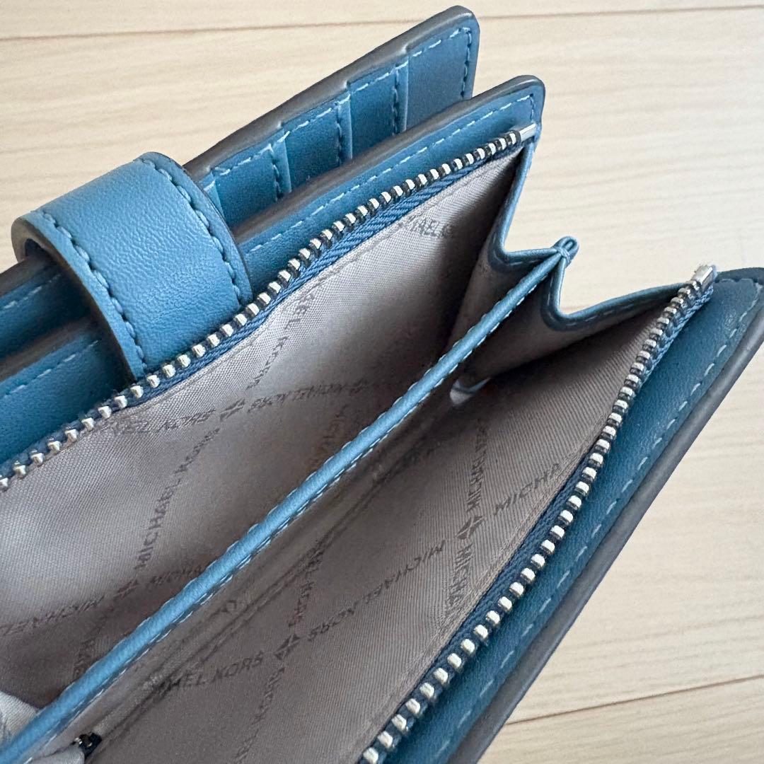 MICHAEL KORS マイケルコース 二つ折り財布　ブルー