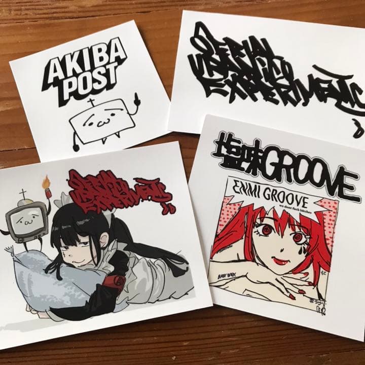 Jun Inagawa  個展ステッカー