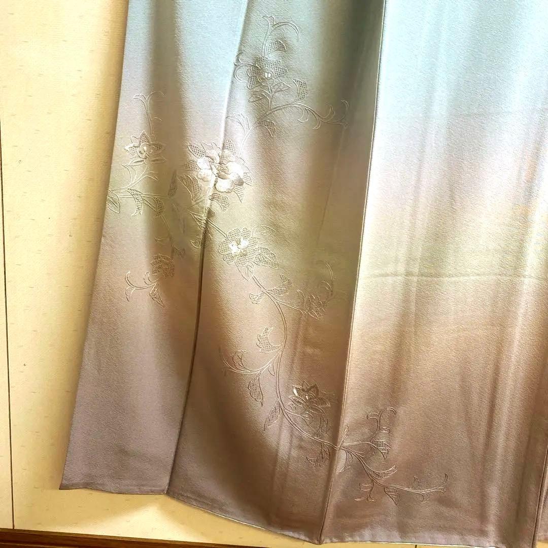 付け下げ　着物　トールサイズ　刺繍