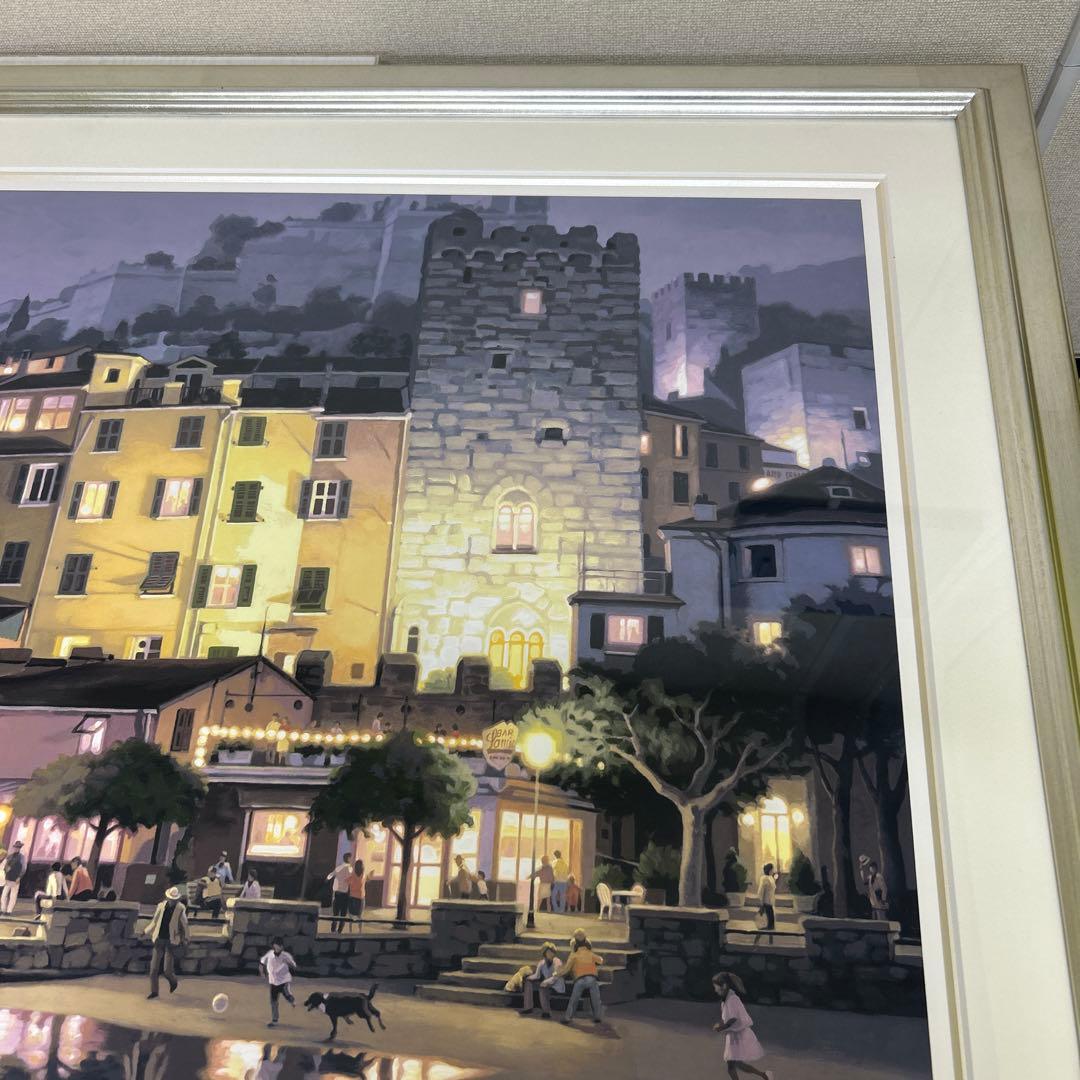 マコクンです【真作】笹倉鉄平　シルクスクリーン　ヴィーナスの港