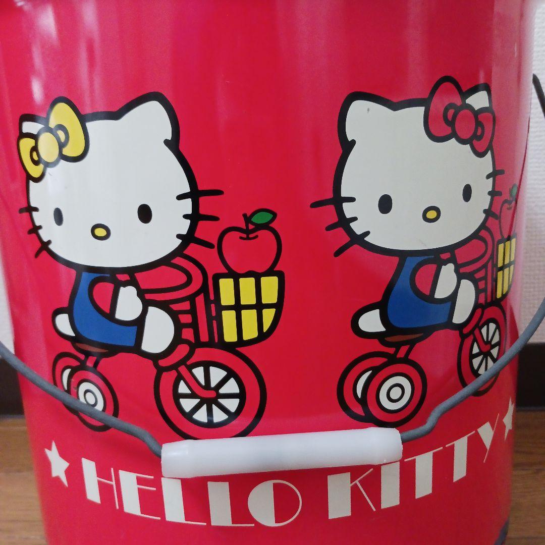 昭和レトロ ハローキティ サンリオ ペール缶 ドラム缶 椅子 収納 レッド