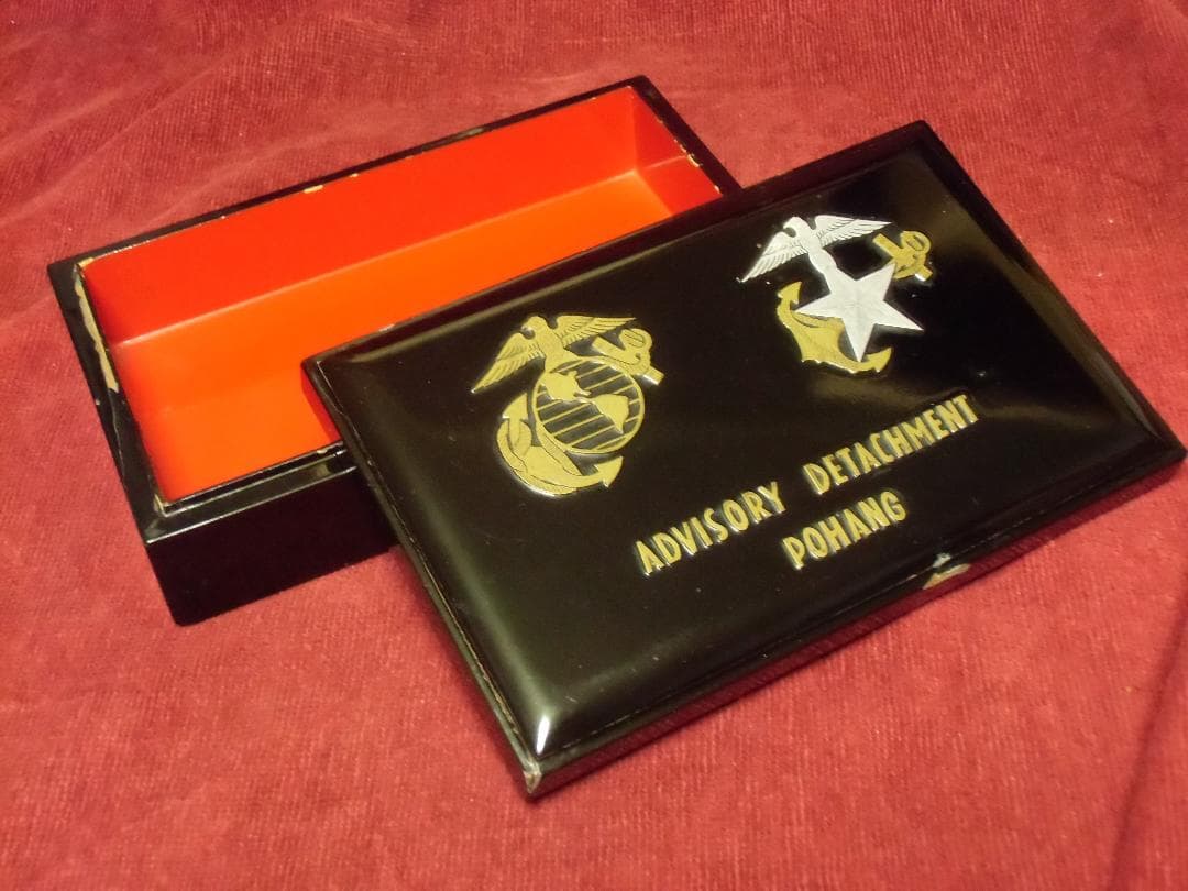 Ｋ韓国軍＊１９５０年代＊朝鮮戦争＊浦項/ポハン基地＊軍事顧問シガーケース（実物）