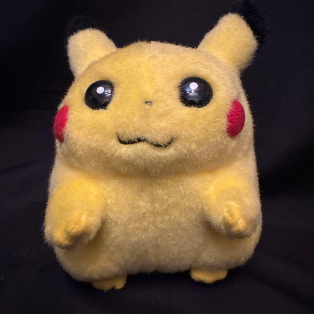 初期1998ピカチュウ ぬいぐるみ まんまる笛サウンド ミニサイズ 当時物