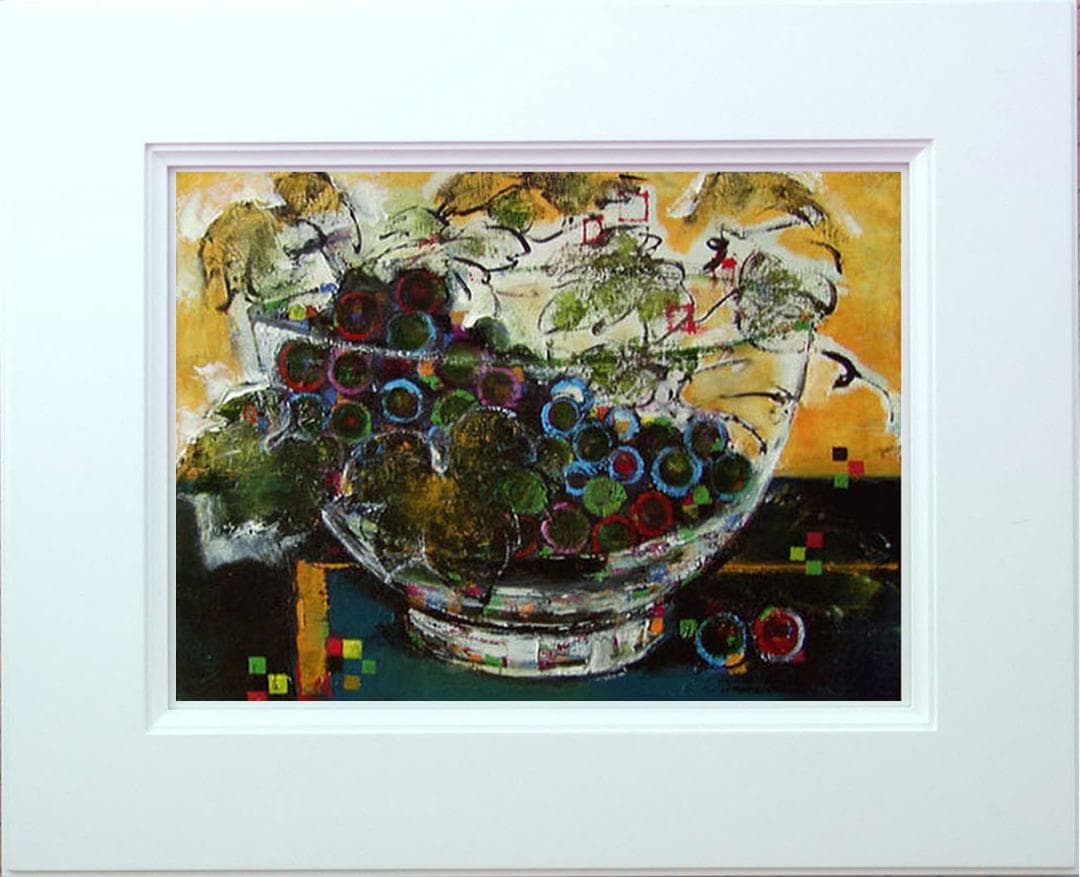 油絵 絵 絵画 インテリア uF6-061203 静物 果物 ぶどう