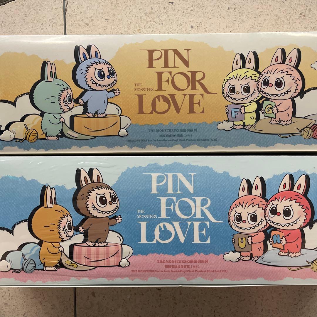 ラブブ LABUBU PIN FOR LOVE イニシャルアルファベット セット