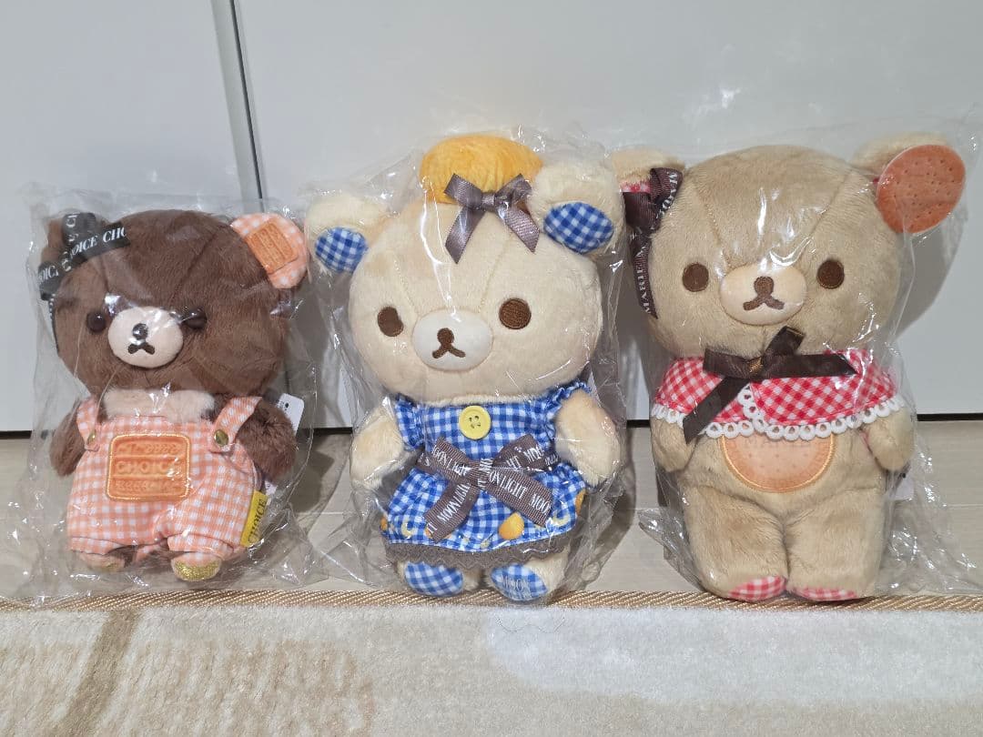 リラックマ×森永ビスケット ぬいぐるみ 3個