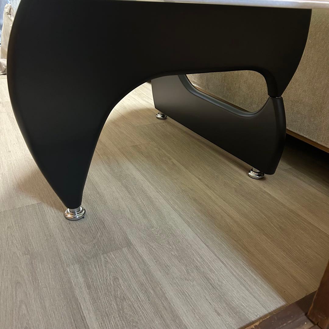 コーヒーテーブル　脚デザイン　サカイ工芸　ホワイト　大理石柄