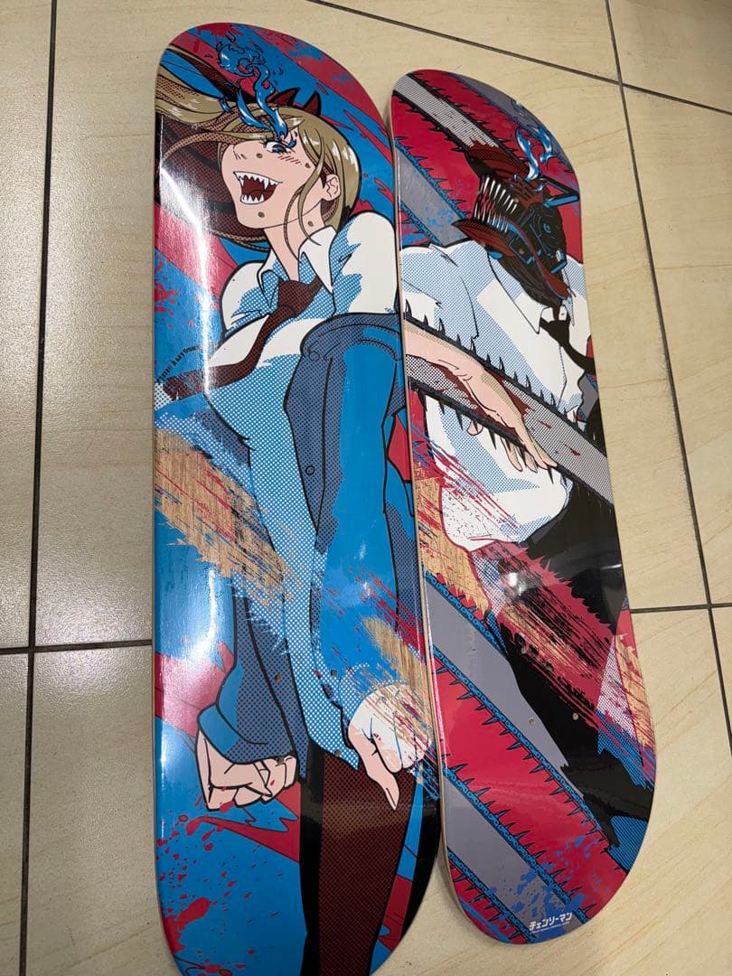 k*様 ZONE　チェンソーマンコラボ　スケートボード　2枚セット（デンジ　パワ
