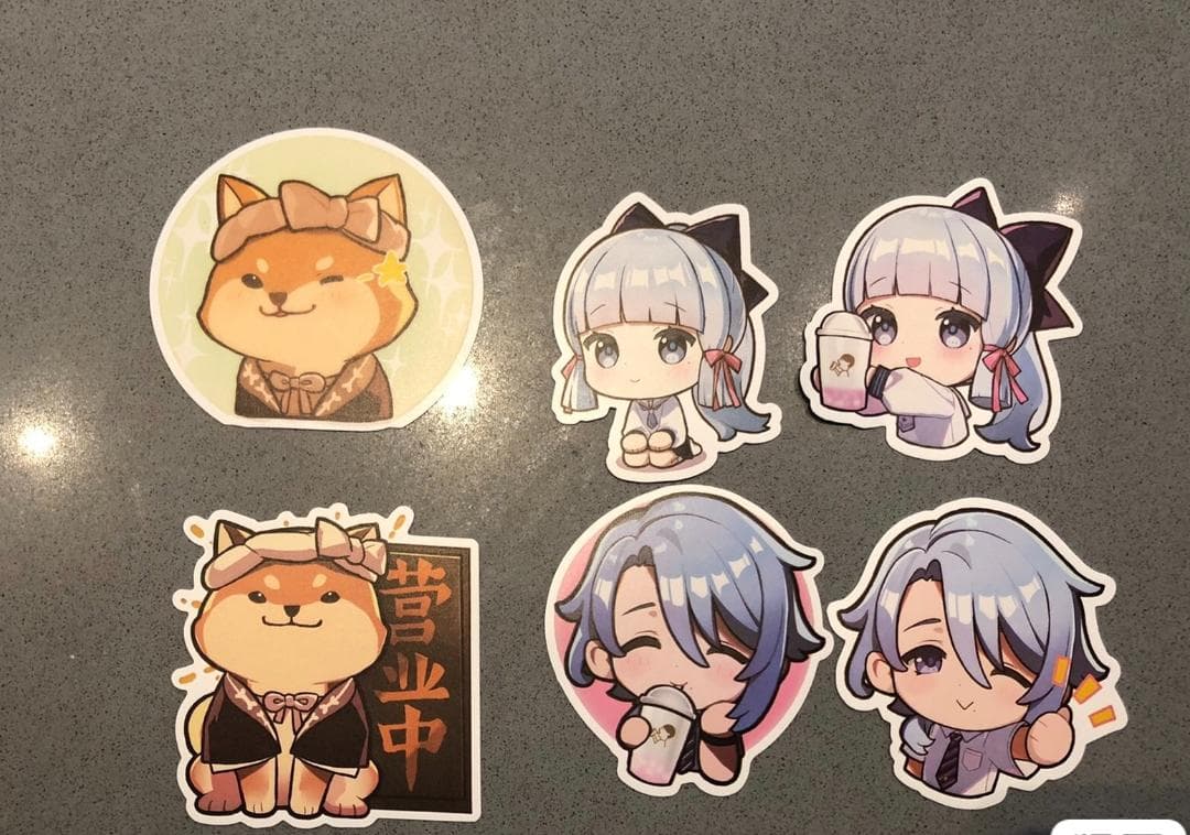 原神 Genshin HEYTEA 限定コラボ紙ステッカー2セット