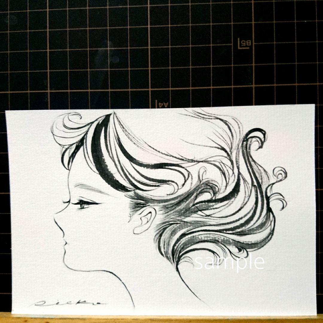 専用　肉筆原画《 AIR 》墨絵   絵画  和紙