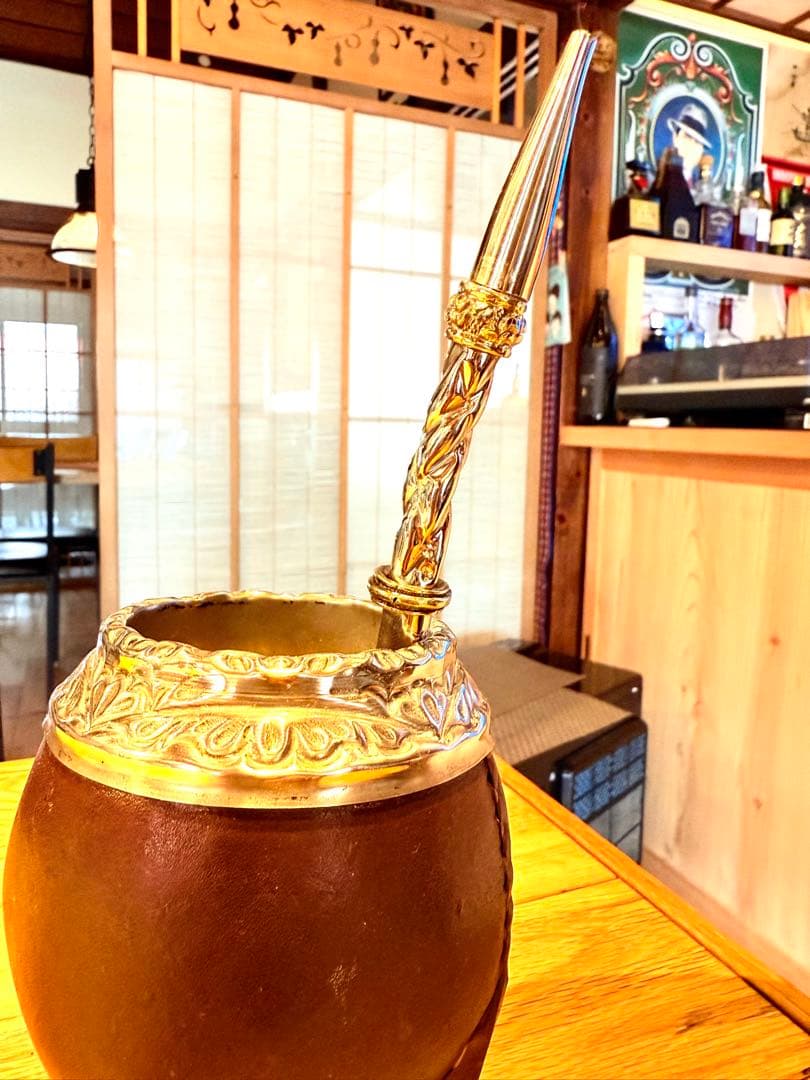 マテ壺・ボンビージャ・2点セット