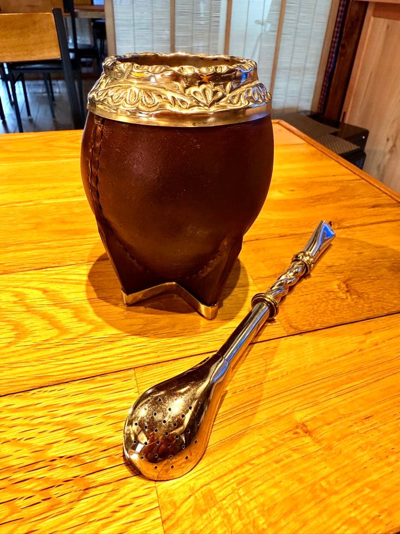 マテ壺・ボンビージャ・2点セット