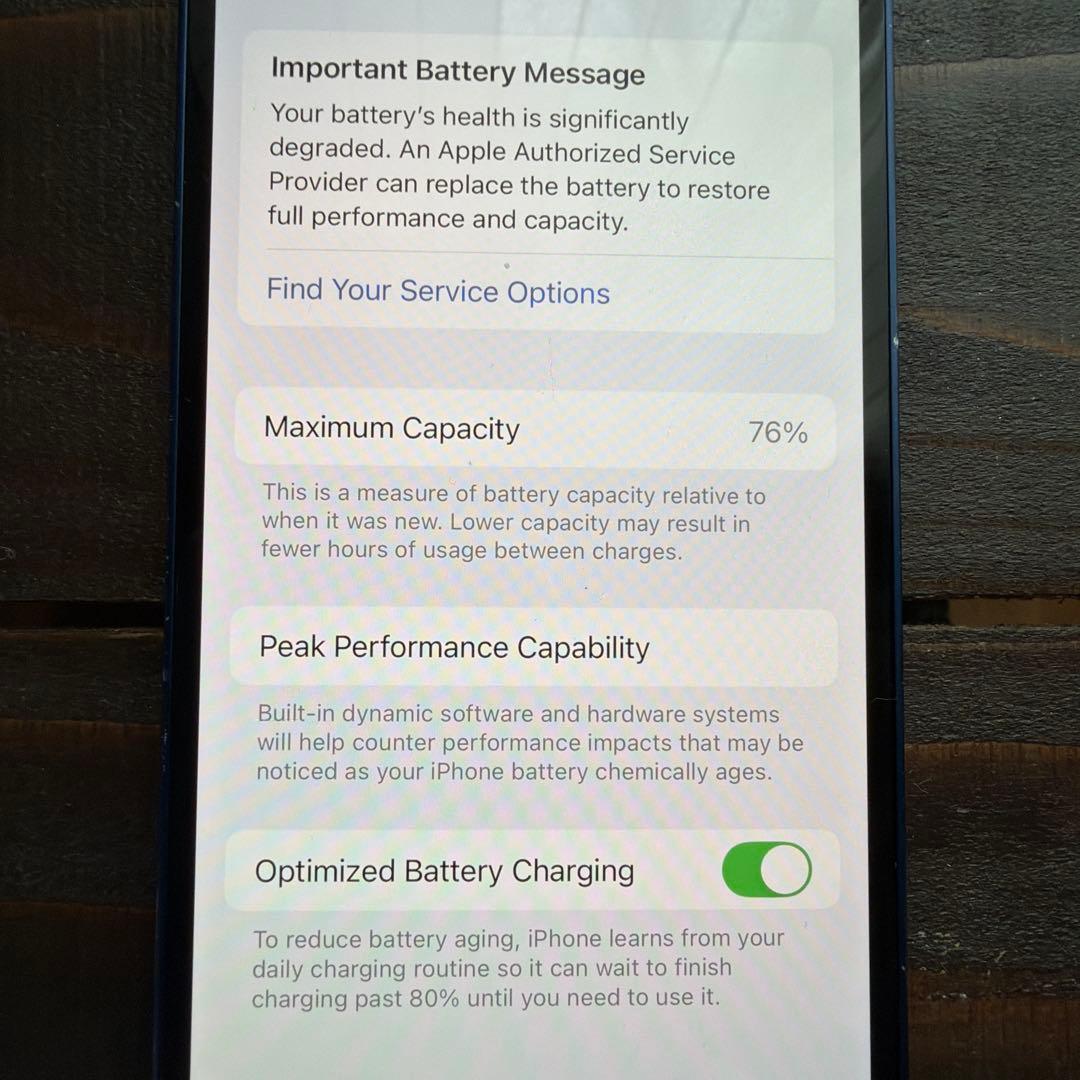 iPhone12 mini 64G max バッテリー76%