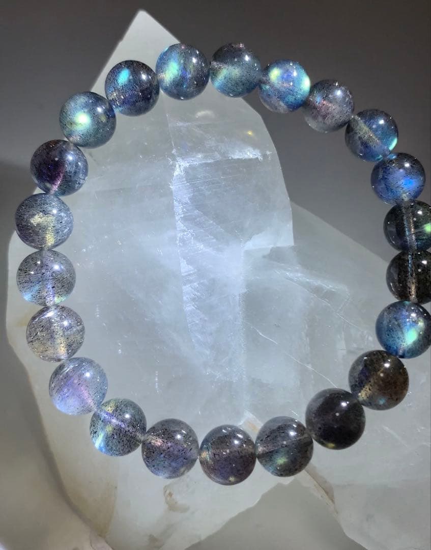 ミラクルを引き寄せるパワー❣️❣️ 超ハイグレード　ラブラドライト　ブレスレット