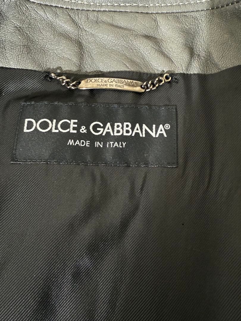 ドルチェ&ガッバーナ プリント総柄 レザージャケット レザージャケット