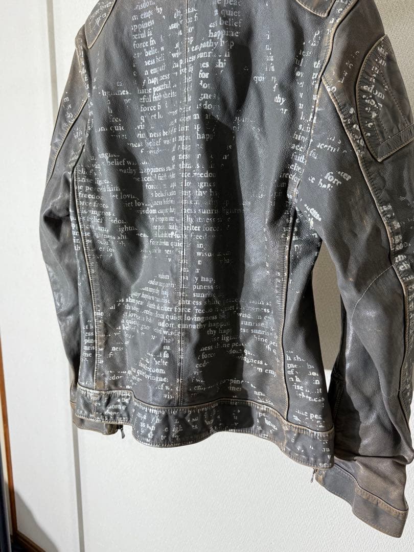 ドルチェ&ガッバーナ プリント総柄 レザージャケット レザージャケット