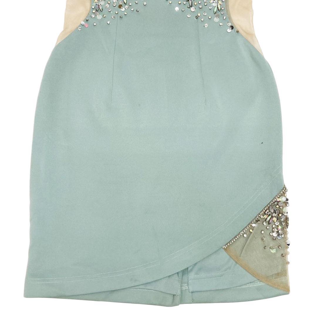 AngelR エンジェルアール バストウエストグラデーションビジューミニドレス