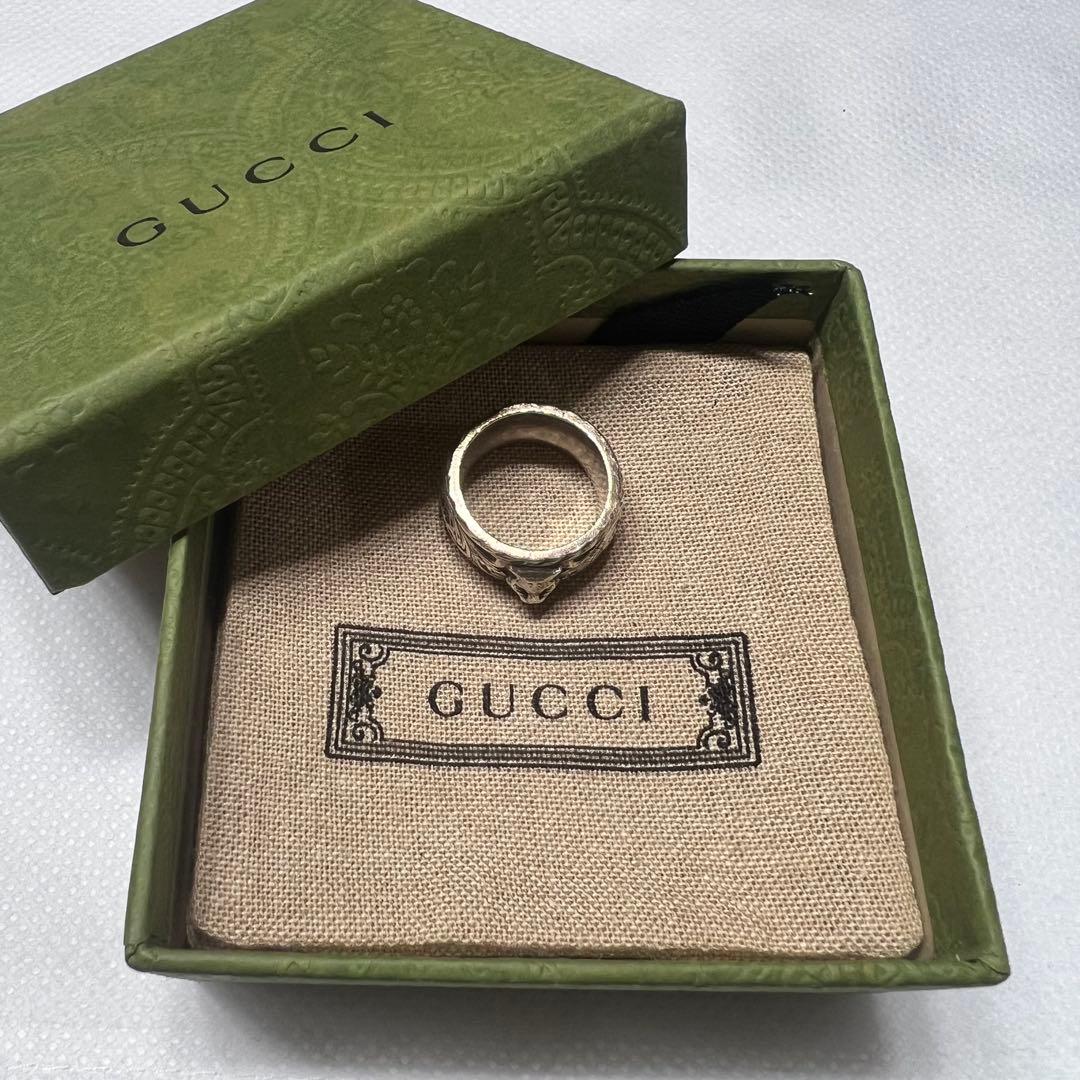 GUCCI シルバー ライオンリング
