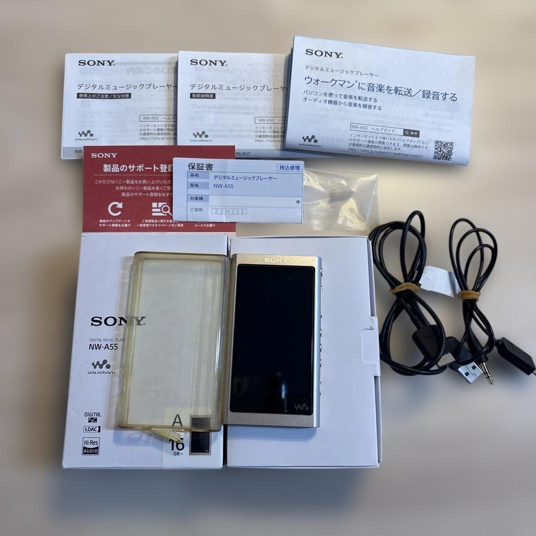 SONY ハイレゾ対応 NW-A55 録音ケーブル付き