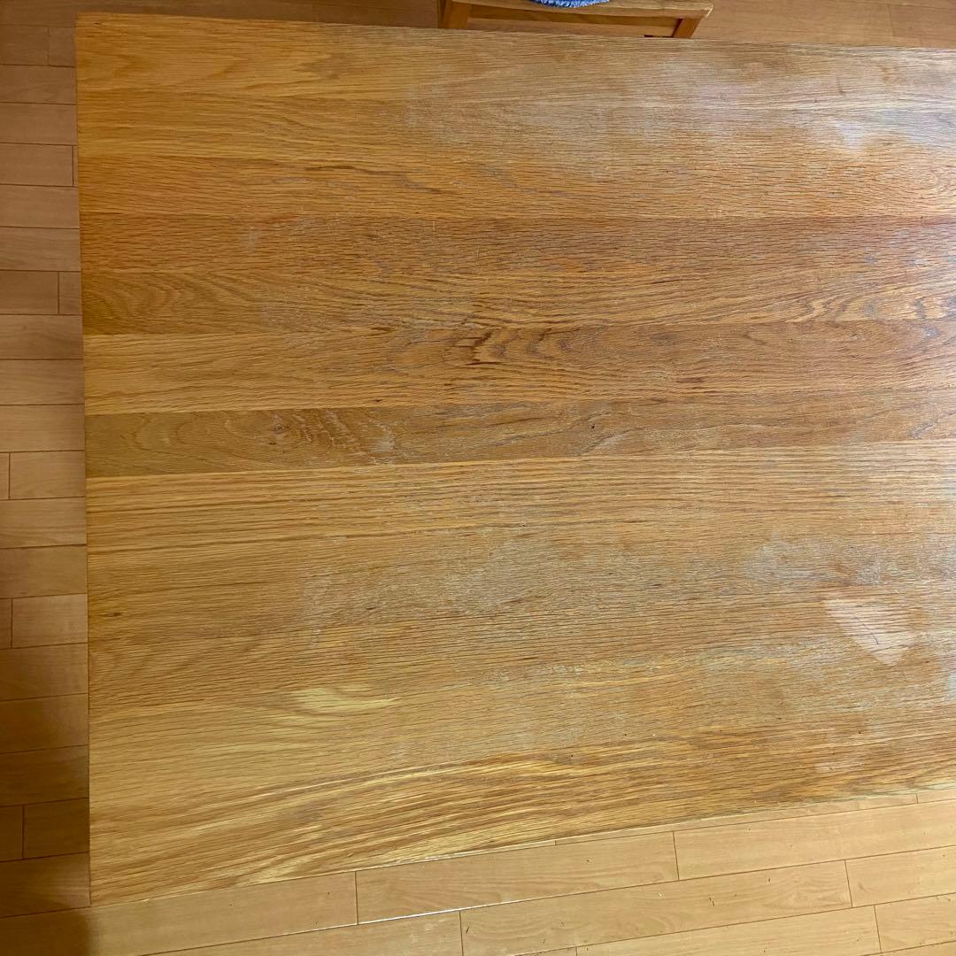 無印良品 無垢材 テーブル オーク材 1400mm ダイニングテーブル 廃盤商品