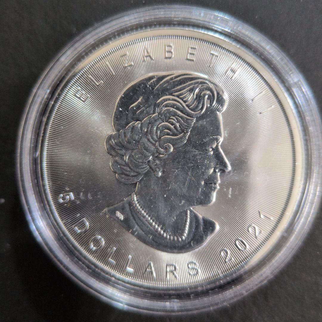 カナダ 2021年 銀貨 1オンス メイプルリーフ