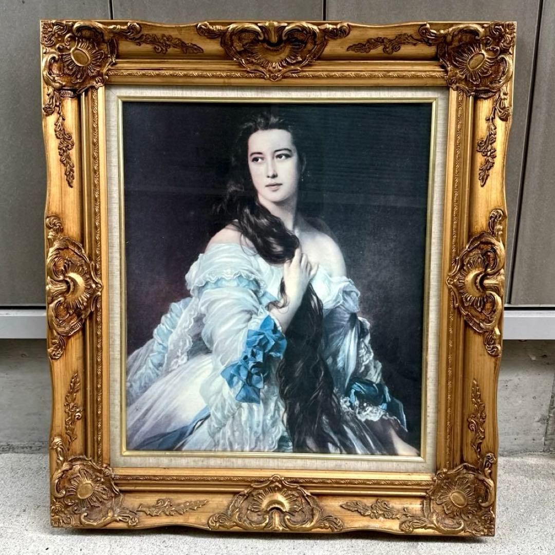 額縁　特大　ヴィンテージ　鏡　アンティーク　F10？　フレーム　額縁　インテリア