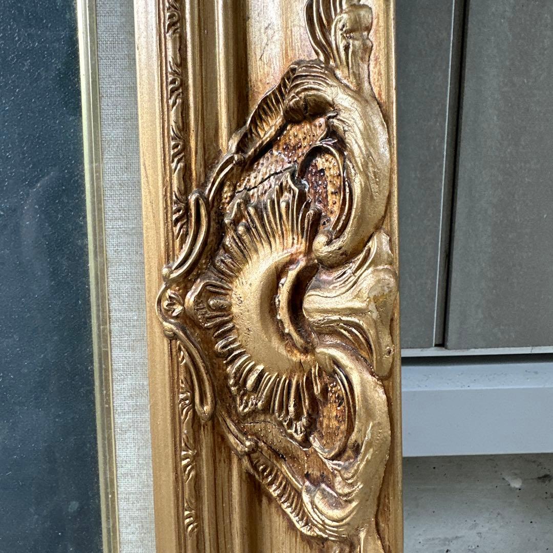 額縁　特大　ヴィンテージ　鏡　アンティーク　F10？　フレーム　額縁　インテリア