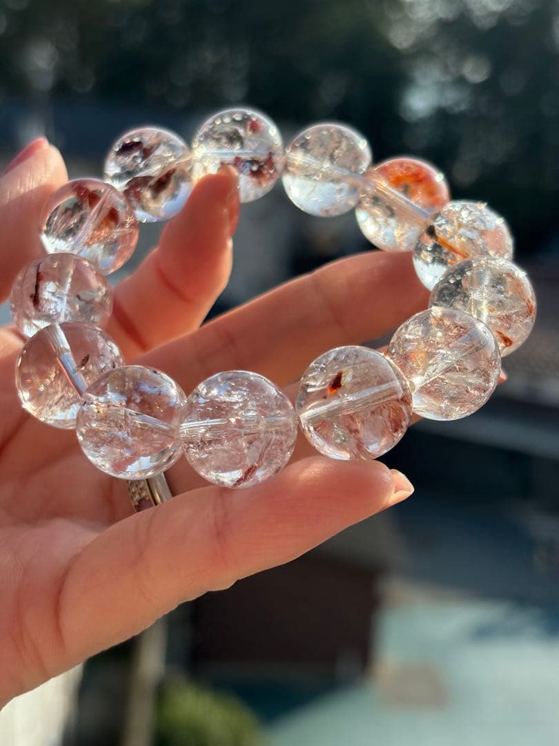 Y sh様 ♡美人大玉♡輝き15ミリUP ライモナイトインクォーツ　ブレスレット