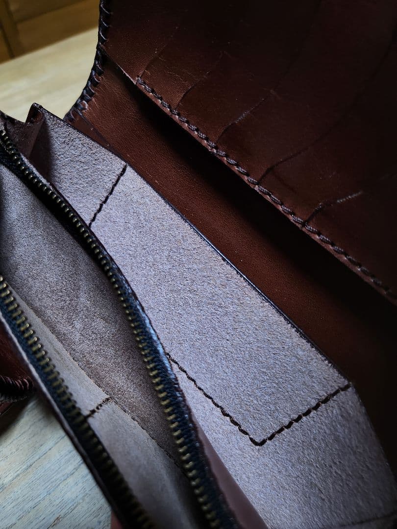 MAMA KIN' 栃木レザー 長財布 ライダースウォレット