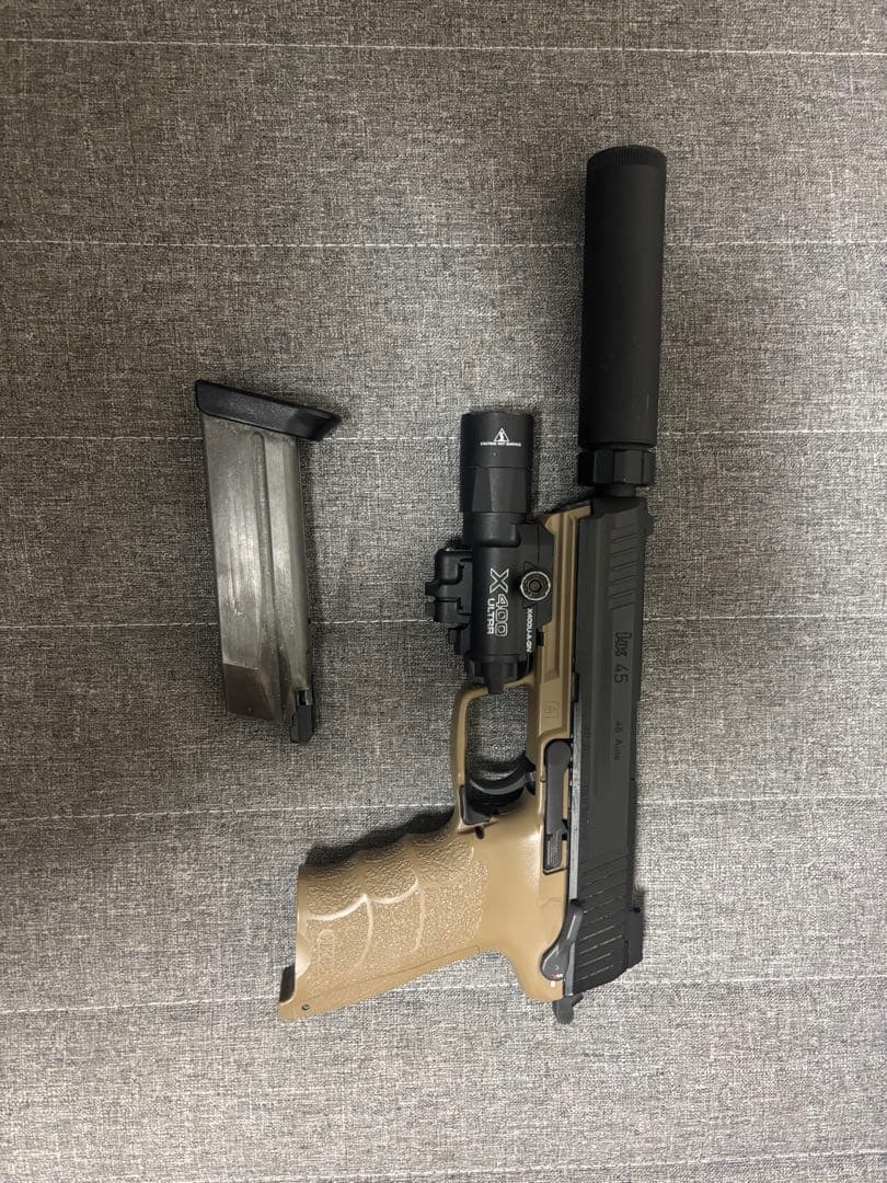 東京マルイ HK45 タクティカル　XU400ライト付き