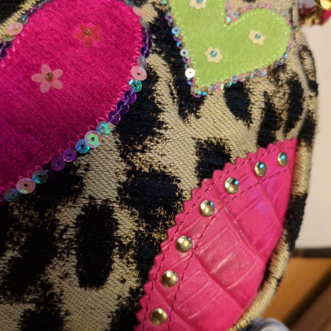 美品 Think Bee!カラフルハート ショルダーバッグ